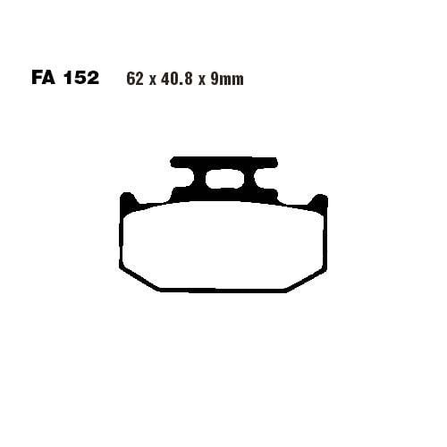 Placute de frana FA152R MX Sinter R EBC