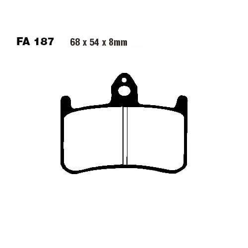 Placute de frana FA187HH, Sinter, EBC