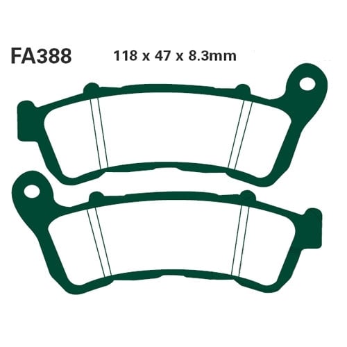 Placute de frana FA388HH, Sinter, EBC