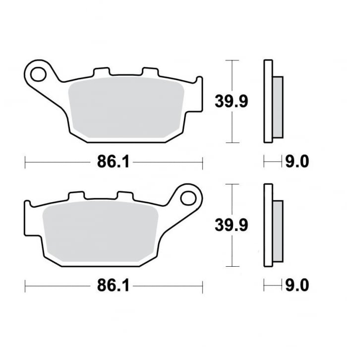 Placute de frana spate, Sinter, TRW