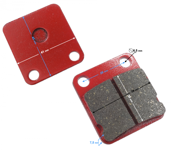 Placute frana atv/scuter, 41mmx45mm [2]