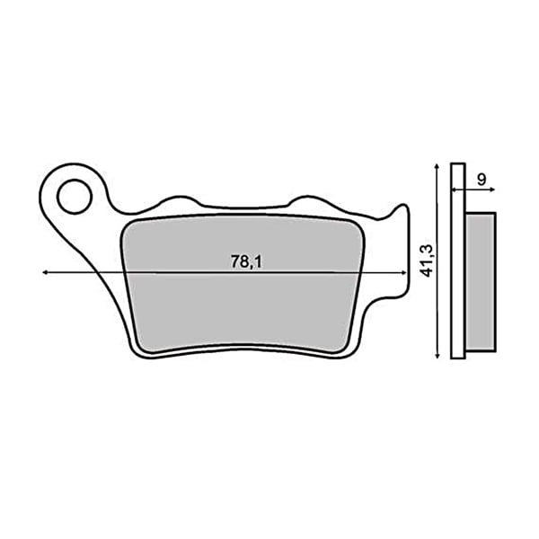 Placute frana BMW F 650 94- 05 Honda NX 500 97- 99