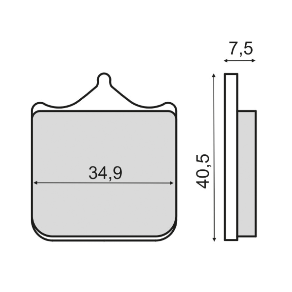 Placute frana BMW G450 SMR fata