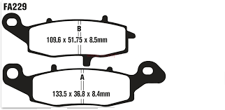 Placute frana EBC FA229