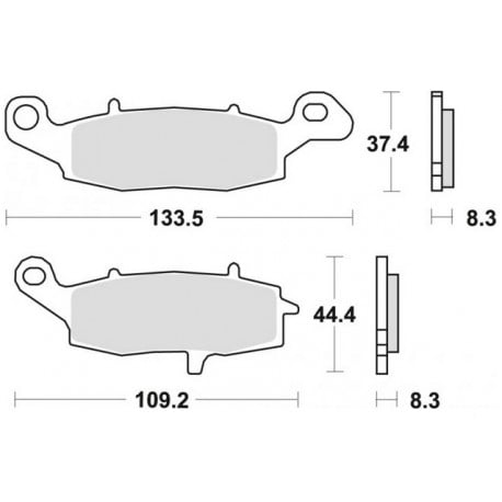 Placute frana EBC FA229   MCB682