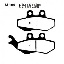 Placute frana echivalent MCB664