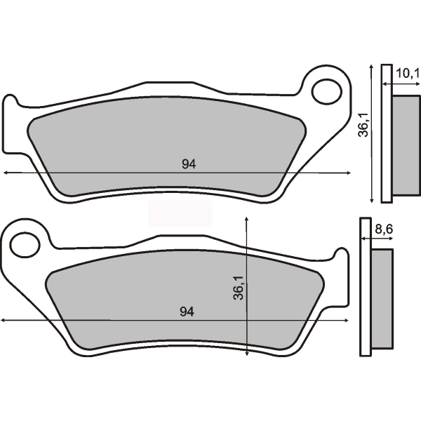 Placute frana echivalent MCB707 FA363