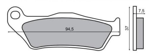 Placute frana fata MBK Skyliner 125  8