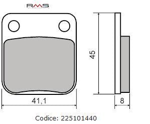 Placute frana Honda 250 92 Arctic Cat DVX 400 04