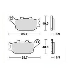 Placute frana Honda CB 600 F Hornet 2 PC36A ZDCPC36A-02F000001 2002 TRW MCB634