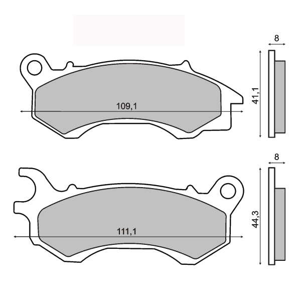 Placute frana Honda PCX 125 150 fata