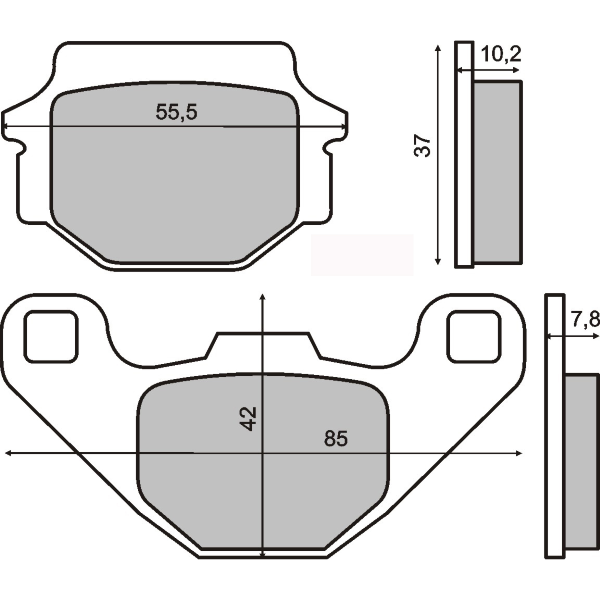 Placute frana Kawasaki ZX 7R Ninja 750  89- 95