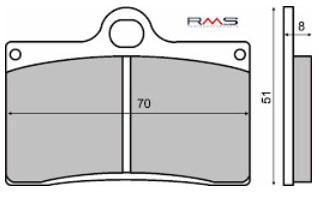 Placute frana (Sinter) Cagiva Mito 125  92- 05