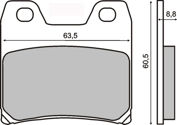 Placute frana (Kevlar) Yamaha FZR 1000  01- 05