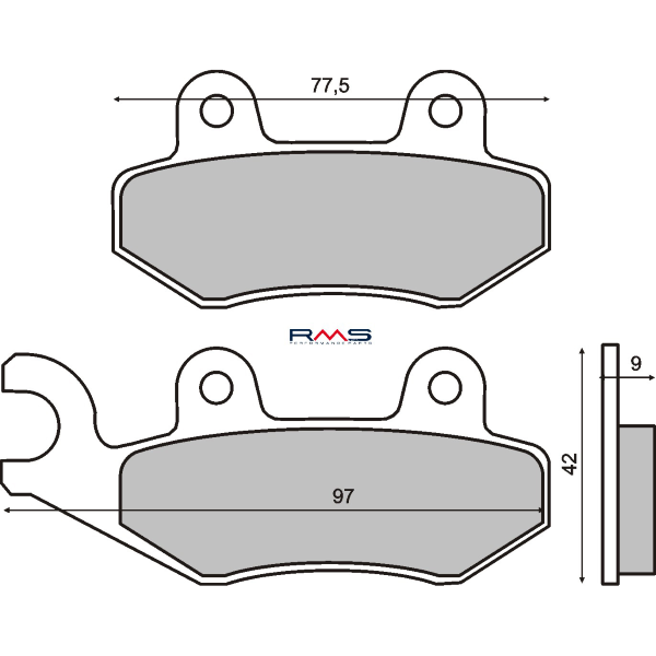 Placute frana Kymco Agility 50 07  Malaguti Centro 160 08 MCB689