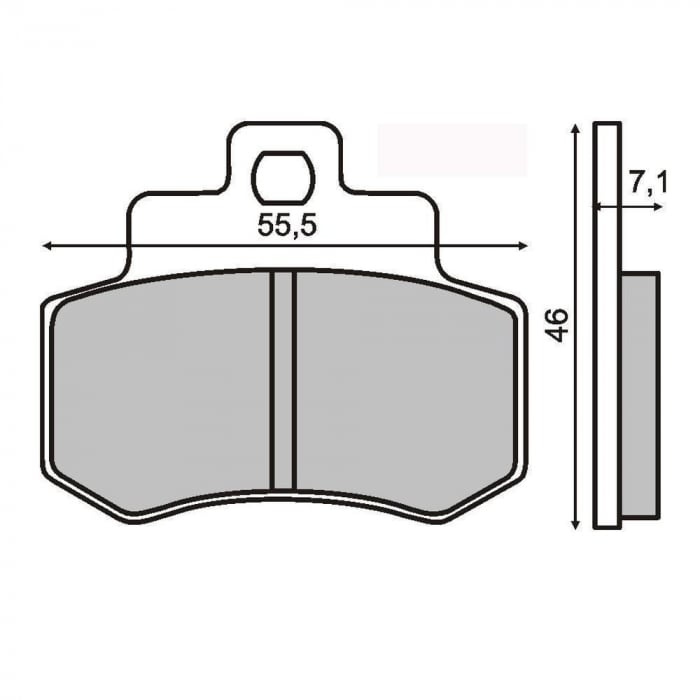 Placute frana Kymco Grand Dink 250  01- 04