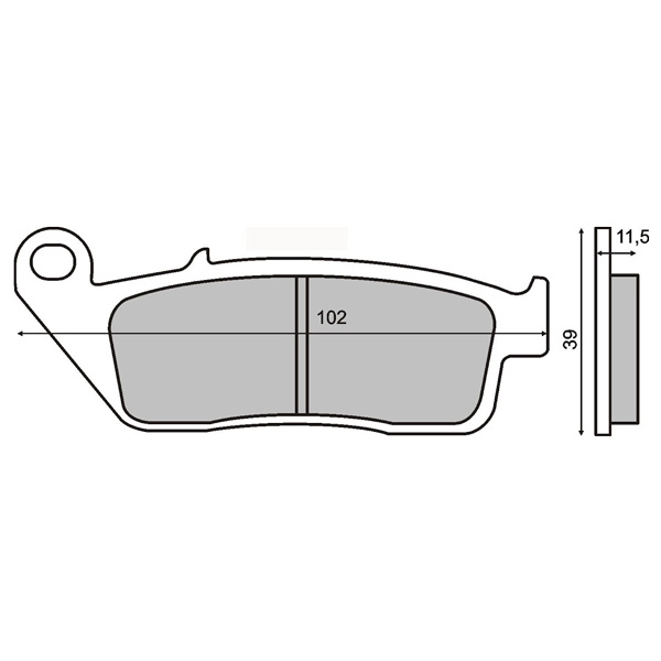 Placute frana Kymco People 250  03- 04