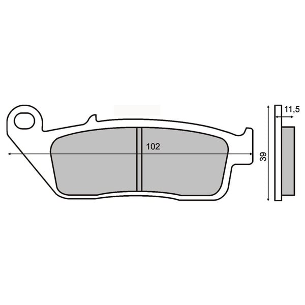 Placute frana Kymco People 250 03- 04