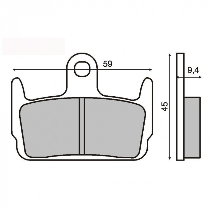 Placute frana Kymco Sniper 50  94- 96  Heroism 150  95- 97