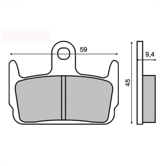 Placute frana Kymco Sniper 50  94- 96  Heroism 150  95- 97