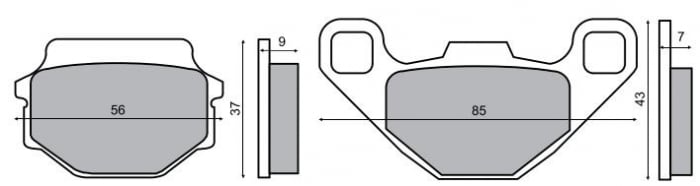 Placute frana Malaguti F10