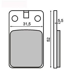 Placute frana Malaguti F12 F10