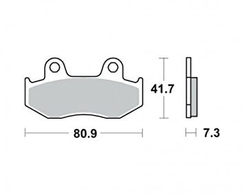 Placute frana MCB534