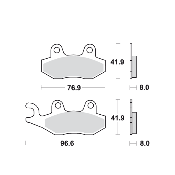 Placute frana MCB582SI