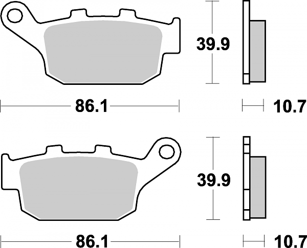 Placute frana MCB585