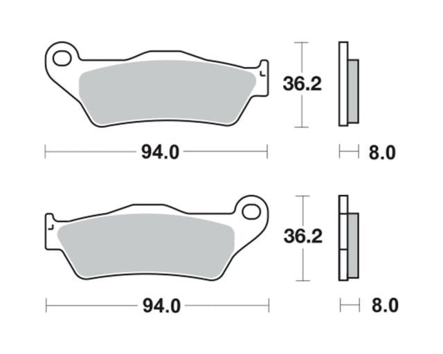 Placute frana MCB648