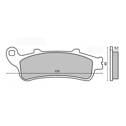 Placute frana MCB705SH