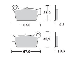 Placute frana MCB739SI