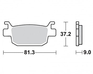 Placute frana MCB806SRM