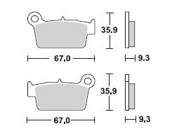 Placute frana offroad TRW Lucas MCB739EC