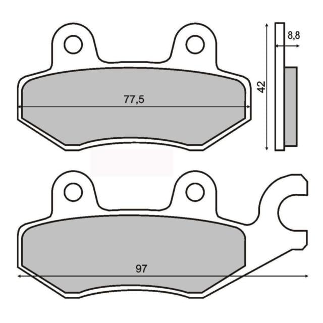 Placute frana fata spate Kymco Dink 125 150