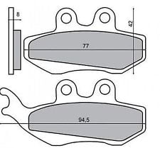 Placute frana Piaggio Hexagon LX 125 Skipper