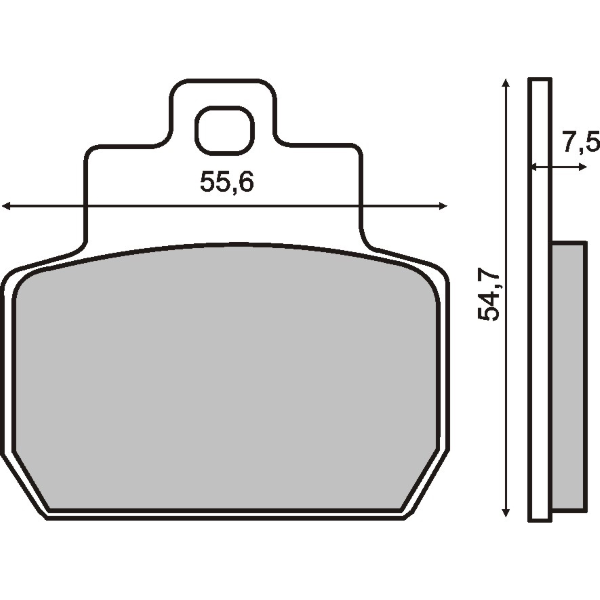 Placute frana Piaggio X8 MP3 125-250 04- 07 Beverley 400-500 05- 09