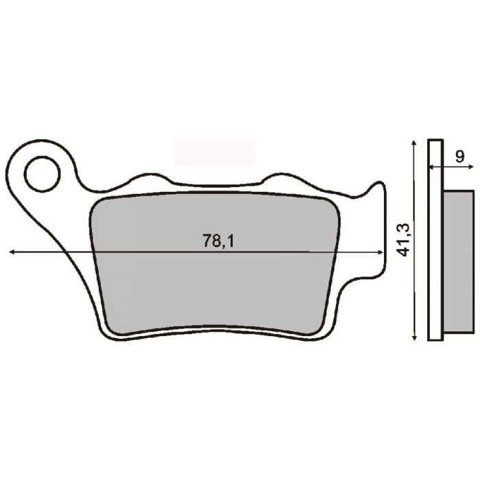 Placute frana sinter Aprilia Pegaso 650IE spate