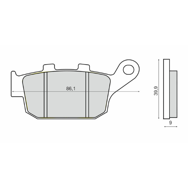 Placute frana sinter Honda CBR 650F