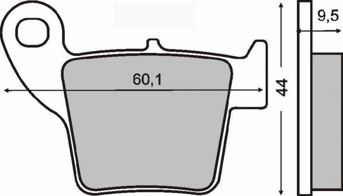 Placute frana sinter Honda CR 250 spate