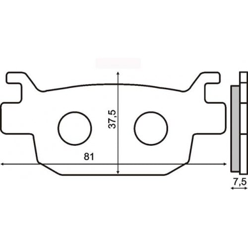 Placute frana sinter Honda Jazz 250 spate