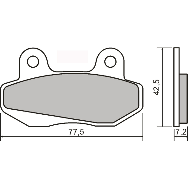 Placute frana sinter Honda NSR 80R fata