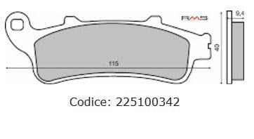 Placute frana (Sinter) Honda Pantheon 4T 125-150 CB FJS VFR XL GL