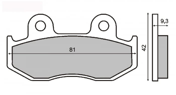 Placute frana sinter Honda SH 150 fata