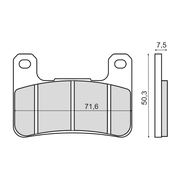 Placute frana sinter Kawasaki Z 1000 ABS fata