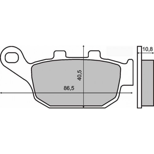 Placute frana sinter Peugeot SV250 spate