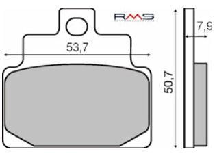 Placute frana (Sinter) Scarabeo 100 00- 09 Leonardo 125-150 96- 04