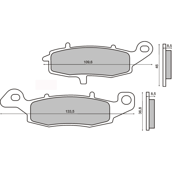 Placute frana sinter Suzuki GS 500 fata