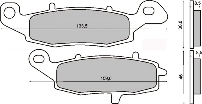 Placute frana (Sinter) Suzuki GSF 600 00- 04 GSX 600 98- 05