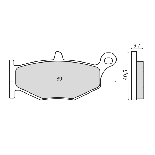 Placute frana sinter Suzuki GSR 600 spate